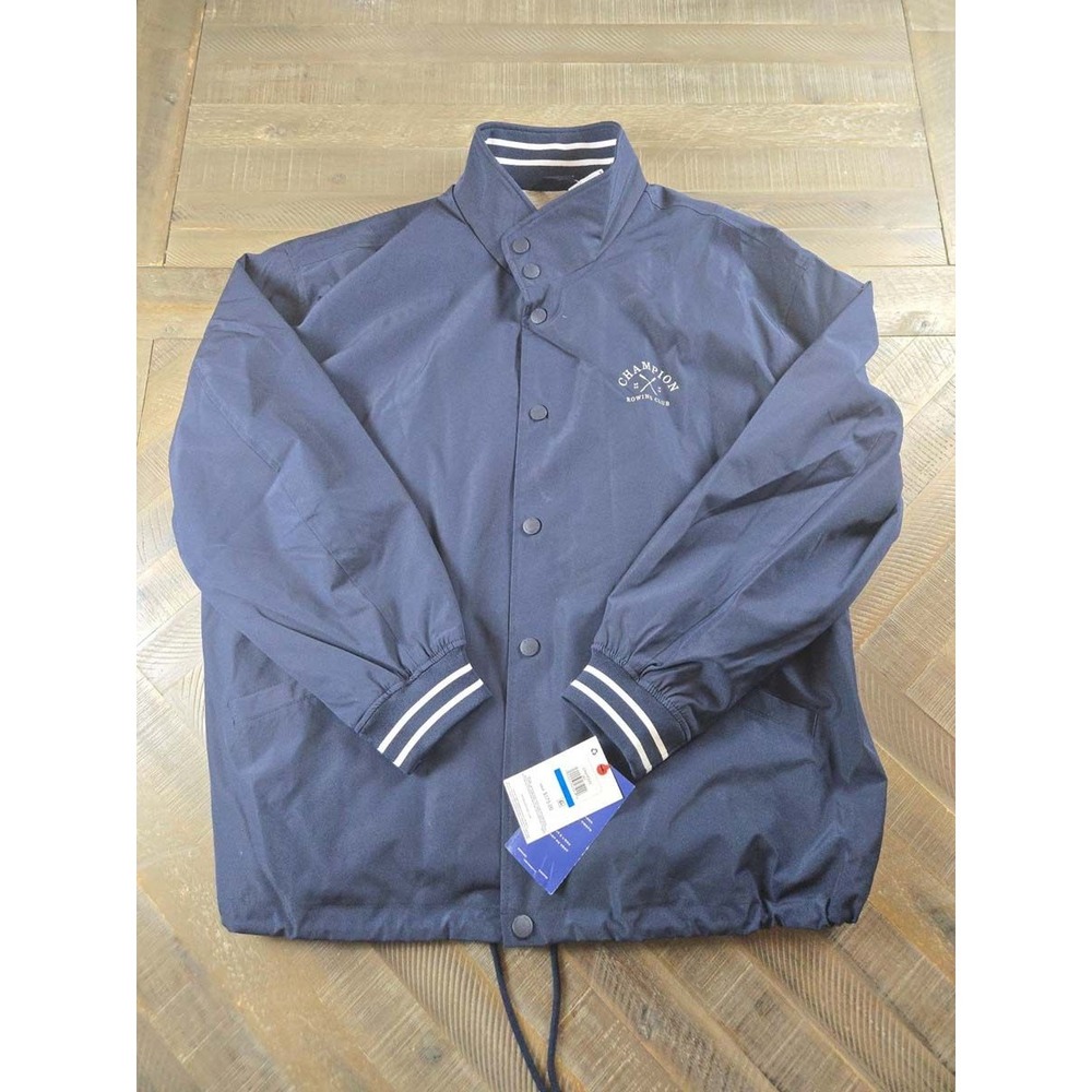 Champion Rowing Club Navy Blue Windbreaker Jacket CH6SP332 Men XL NWT